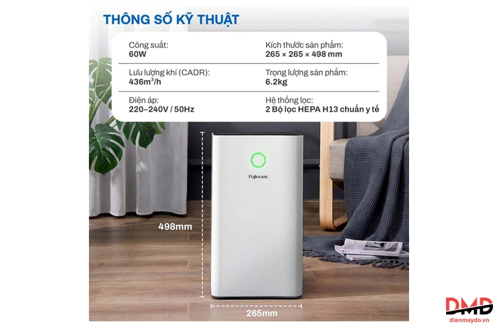 Máy lọc không khí FUJIHOME AP5Pro
