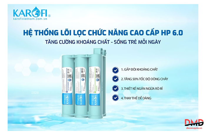 Máy lọc nước RO bán công nghiệp Karofi KT-KB50 8 lõi