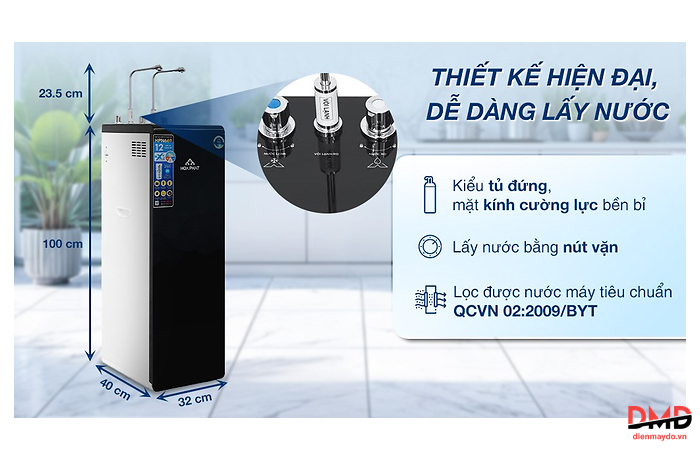 Máy lọc nước RO nóng lạnh Hòa Phát HPN669 12 lõi