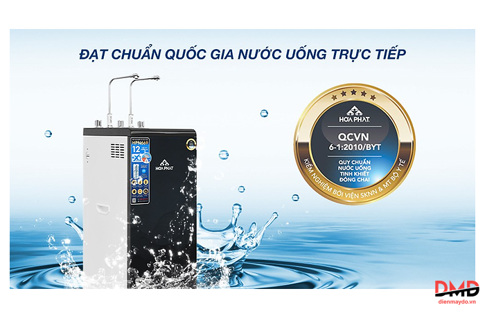 Máy lọc nước RO nóng lạnh Hòa Phát HPN669 12 lõi