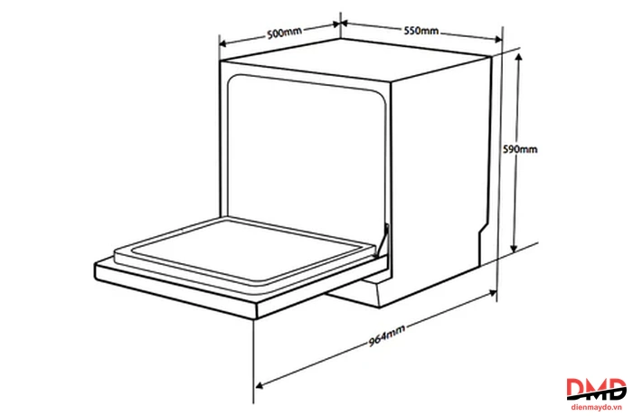 Máy rửa bát để bàn Hafele HDW-T5551B