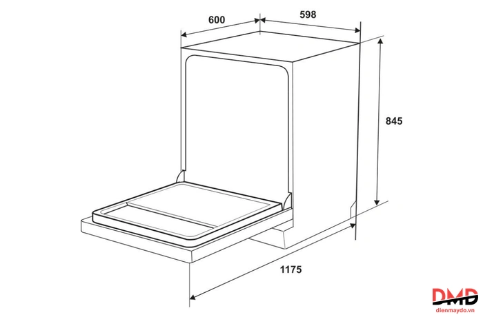 Máy rửa bát độc lập Hafele HDW-F601G