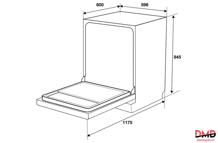 Máy rửa bát độc lập Hafele HDW-F6051S