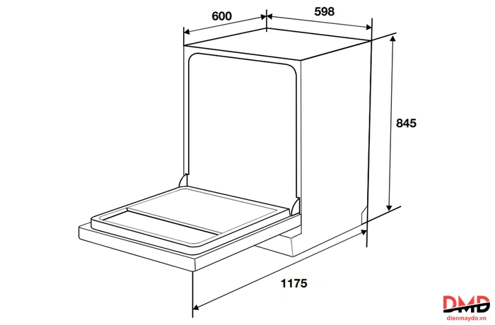 Máy rửa bát độc lập Hafele HDW-F6052G