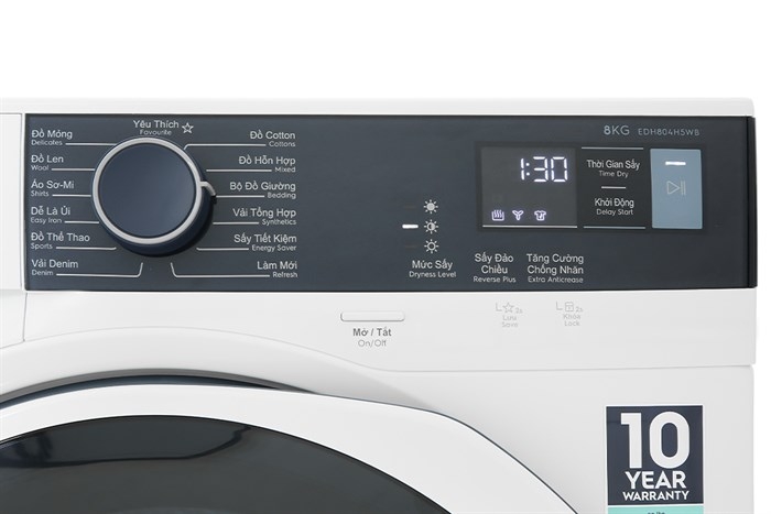 Máy sấy bơm nhiệt Electrolux 8 kg EDH804H5WB