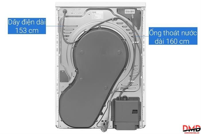 Máy sấy bơm nhiệt Toshiba 8 kg TD-T37BS90HWV(WT)