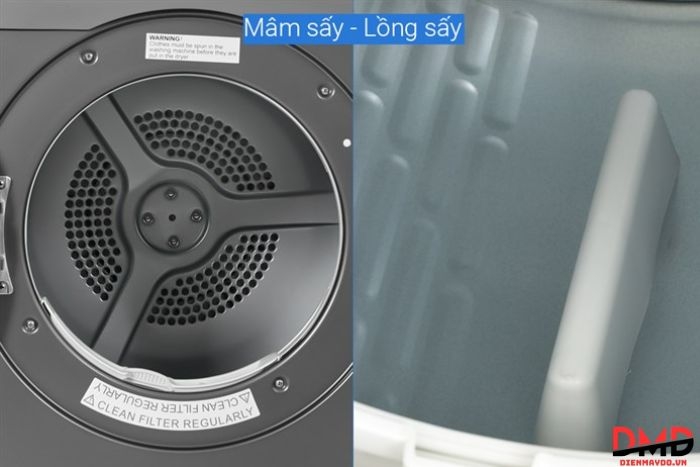 Máy sấy thông hơi Aqua 8 kg AQH-V800H.SS