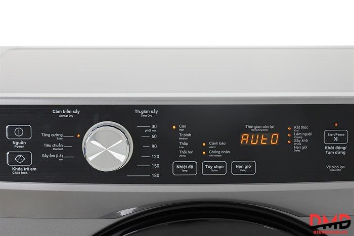 Máy sấy thông hơi Aqua 8 kg AQH-V800H.SS