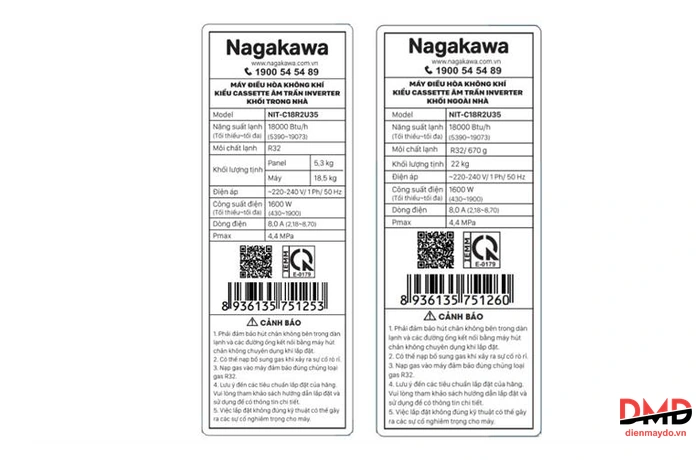 Điều hòa Nagakawa Inverter 2 HP NIT-C18R2U35
