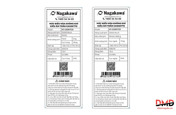 Điều hòa Nagakawa 5 HP 3 pha NT-C50R1T20