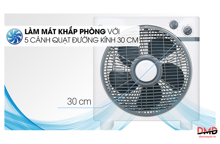 Quạt hộp Midea 5 cánh KYT30-15A 40W