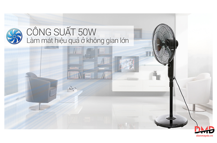 Quạt đứng Midea 5 cánh FS40-15Q 50W