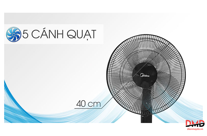 Quạt đứng Midea 5 cánh FS40-15QR 55W