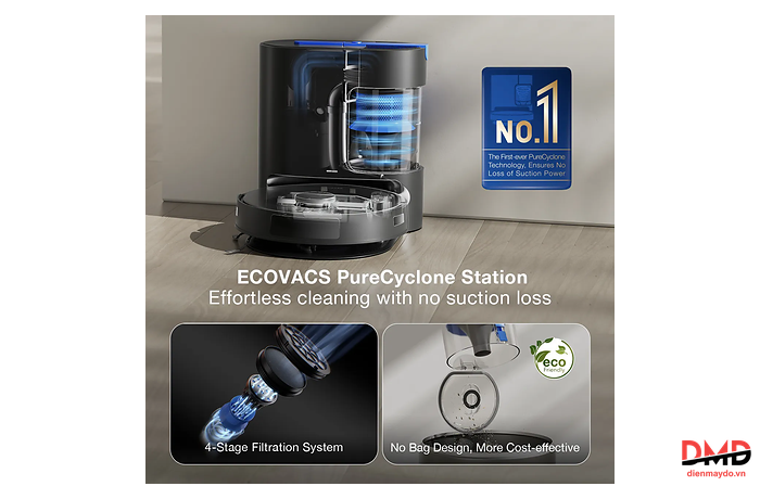 Robot hút bụi lau nhà Ecovacs DEEBOT N20 PRO PLUS