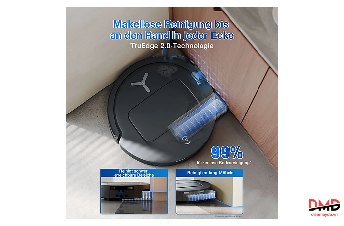 Robot hút bụi lau nhà Ecovacs Deebot T80 OMNI - Đen
