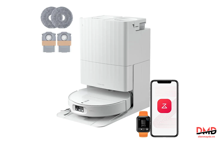 Robot hút bụi lau nhà Roborock Qrevo Edge 2 - Trắng