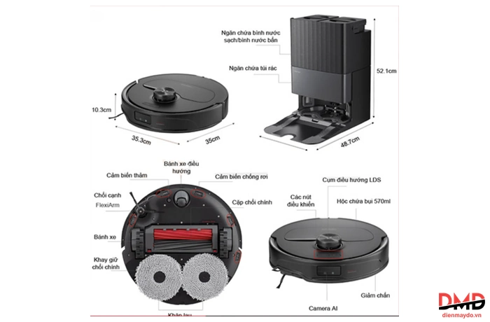 Robot hút bụi lau nhà Roborock Qrevo Master