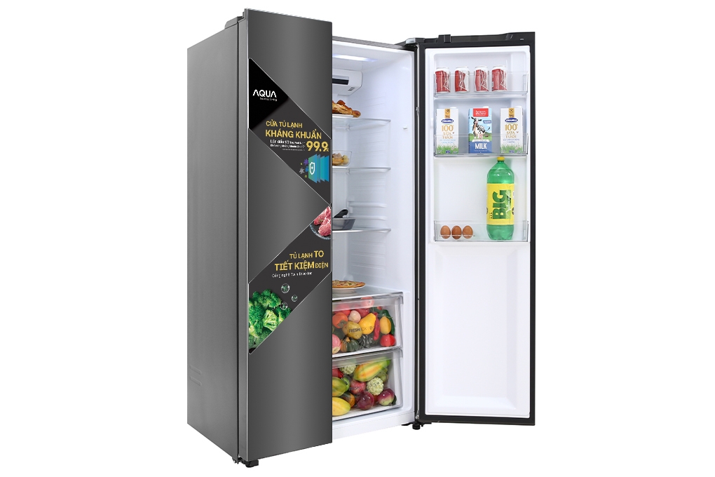 Tủ lạnh Aqua Inverter 541 lít AQR-S541XA(BL)