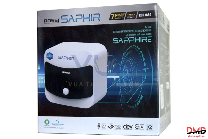 Bình nóng lạnh gián tiếp Rossi Saphir 15 lít RSR16SQ