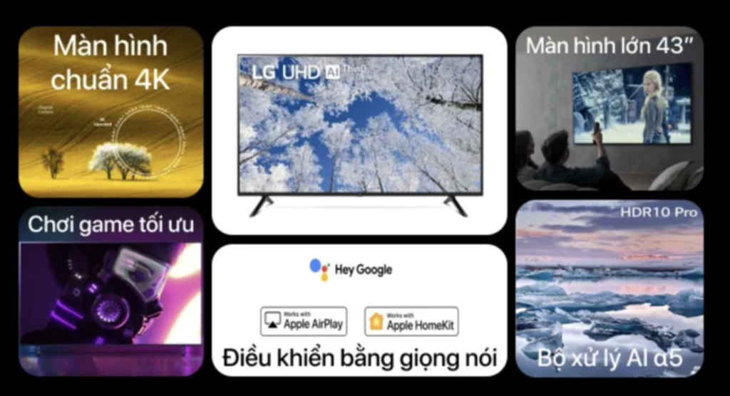 Smart Tivi LG 4K 43 Inch 43UQ7050PSA