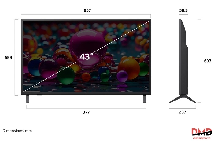 Smart Tivi LG 4K 43 inch 43UA841CPSA