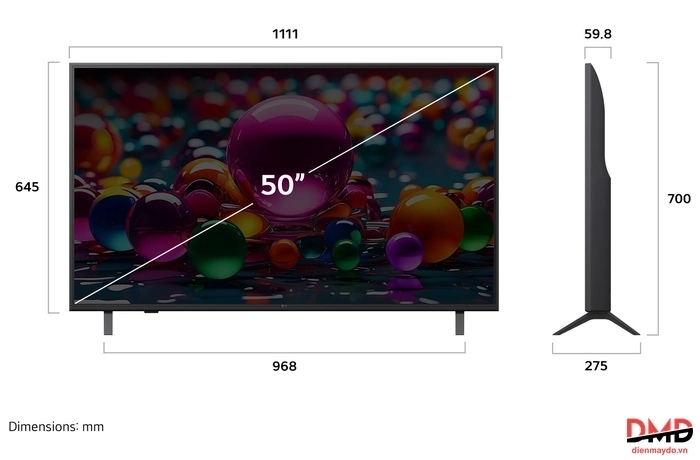 Smart Tivi LG 4K 50 inch 50UA841CPSA