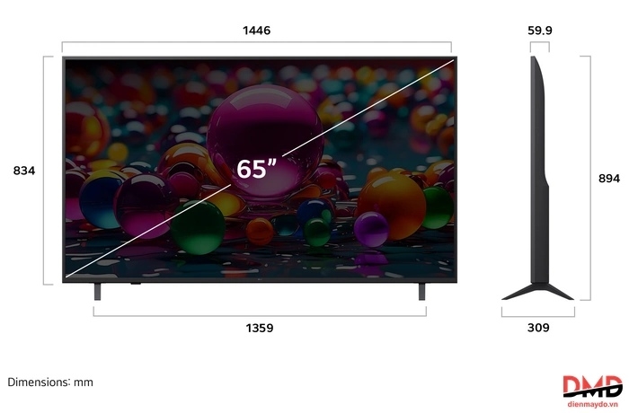 Smart Tivi LG 4K 65 inch 65UA841CPSA