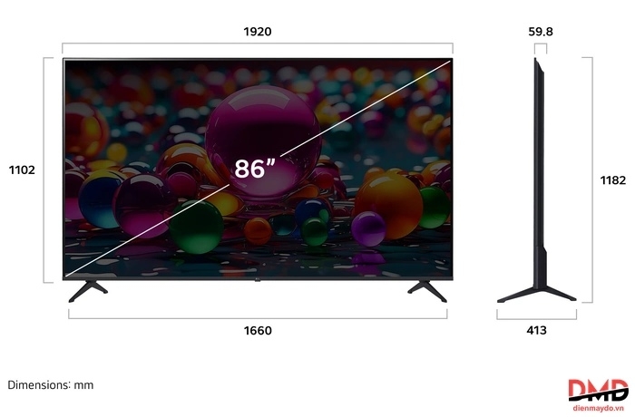 Smart Tivi LG 4K 85 inch 85UA841CPSA