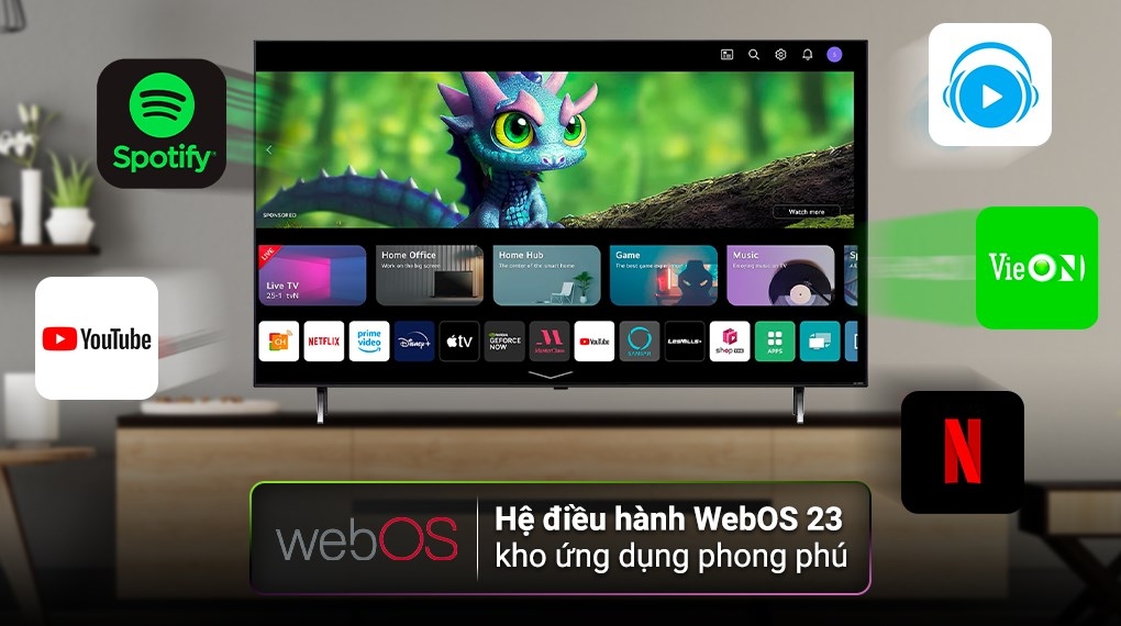 Smart Tivi QNED LG 4K 55 Inch 55QNED80SRA