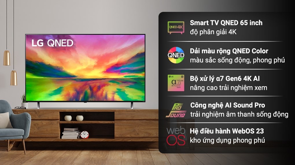 Smart Tivi QNED LG 4K 55 Inch 55QNED80SRA
