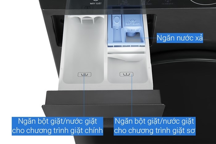Tháp giặt sấy WashTower LG Inverter 14/10 kg WT1410NHB