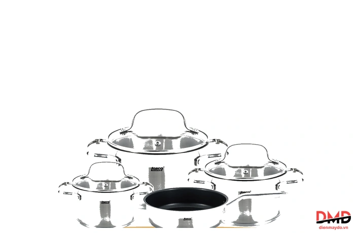 Bộ nồi 5 món Inox 304 5 lớp Lorca TITANIUM-TA 5018