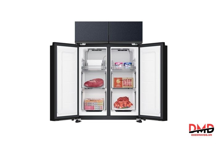 Tủ lạnh Aqua Inverter 410 lít Multi Door AQR-M466XA(CBC)