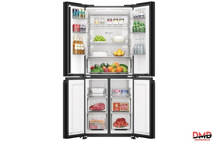 Tủ lạnh Aqua Inverter 410 lít Multi Door AQR-M466XA(GB)