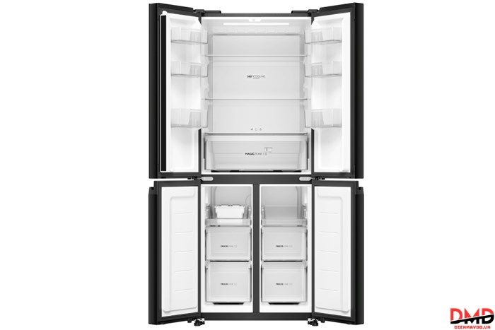 Tủ lạnh Aqua Inverter 410 lít Multi Door AQR-M466XA(GB)
