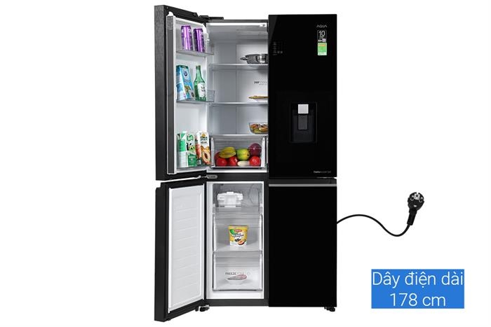 Tủ lạnh Aqua Inverter 469 lít AQR-M536XA(WGB)