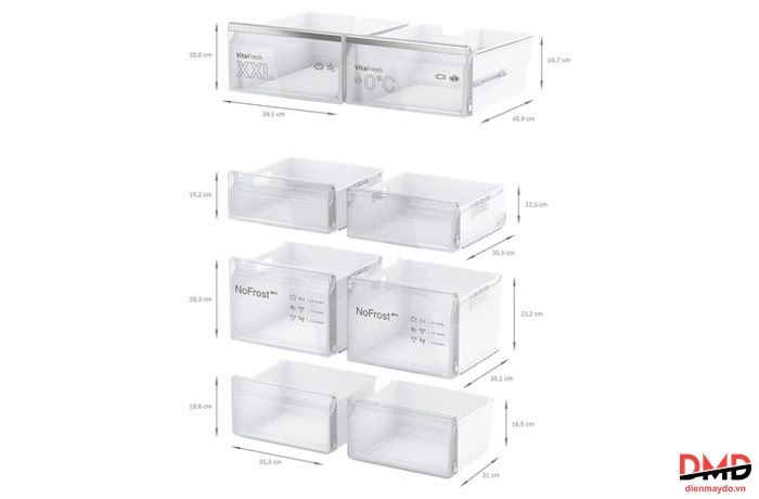 Tủ lạnh Bosch Multi Door 605 lít KFN96APEAG