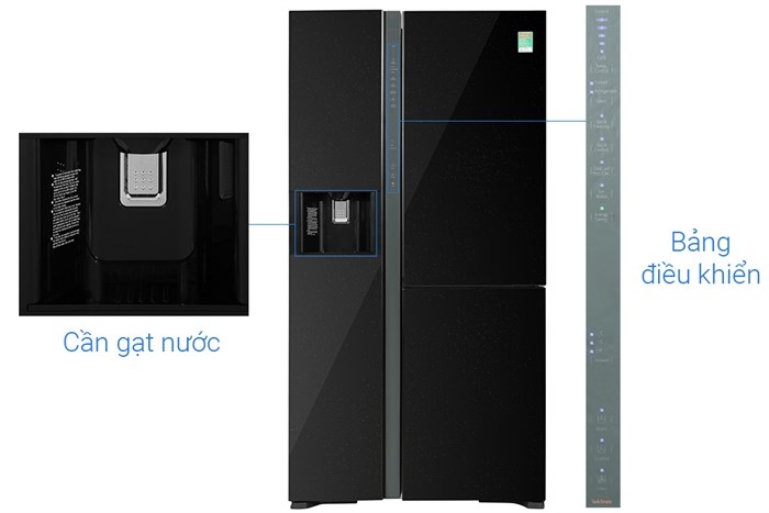 Tủ lạnh Hitachi Inverter 569 lít R-MX800GVGV0 GBK