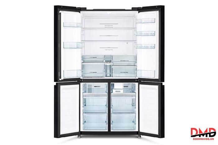 Tủ lạnh Hitachi Inverter 645 llít Multi Door R-WB700PGV4 GBK