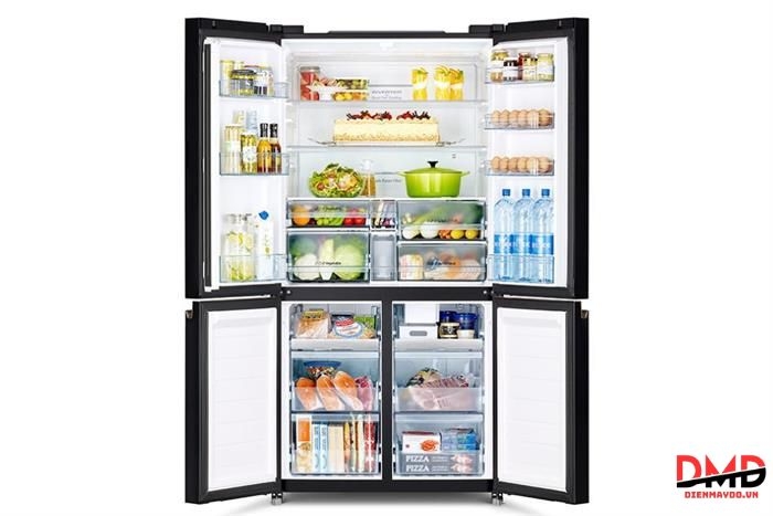 Tủ lạnh Hitachi Inverter 645 llít Multi Door R-WB700PGV4 GBK