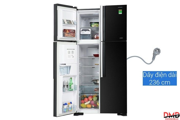 Tủ lạnh Hitachi Inverter Multi Door 540 lít R-FW690PGV7 GBK