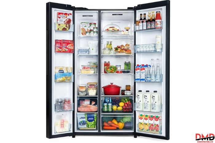 Tủ lạnh Hitachi Inverter Side By Side 656 lít HRSN9713ESGBKVN