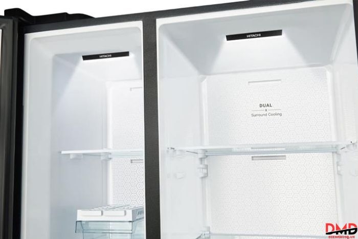Tủ lạnh Hitachi Inverter Side By Side 656 lít HRSN9713ESMGWVN