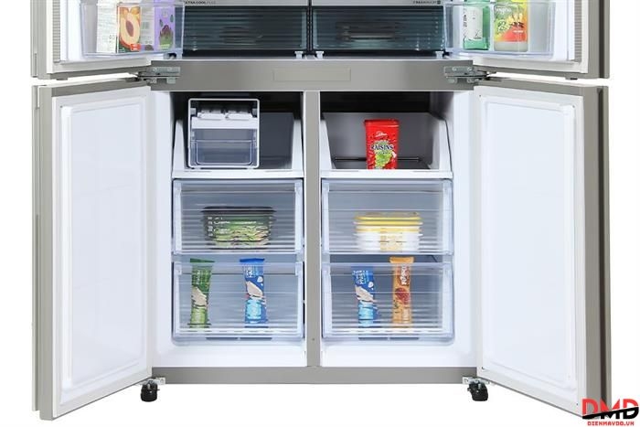 Tủ lạnh Sharp Inverter Multi Door 525 lít SJ-FX610V-SL
