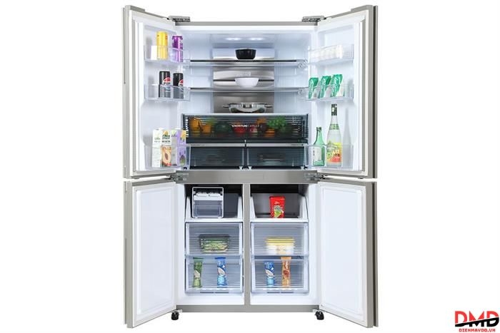Tủ lạnh Sharp Inverter Multi Door 525 lít SJ-FX610V-SL