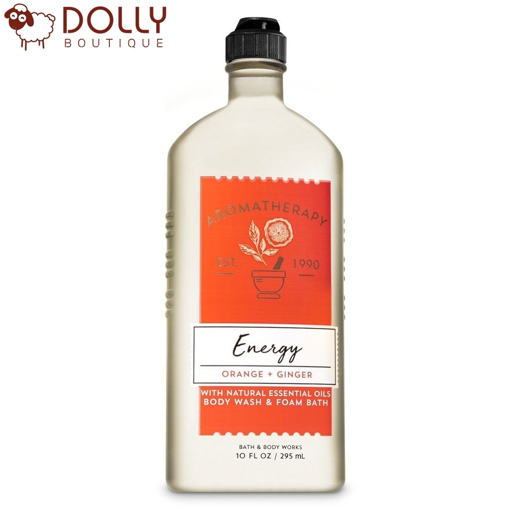Gel tắm Bath & Body Works Aromatherapy - Energy Orange + Ginger 295ml