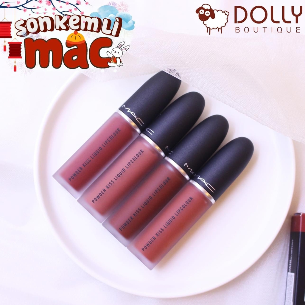 Son Kem Lì MAC Powder Kiss Liquid Lipcolour #982 Marrakesh - Mere (Màu Đỏ Đất)