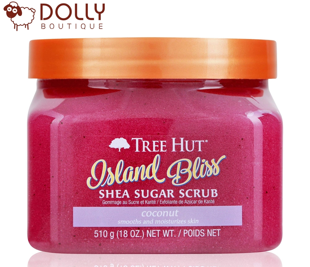 Tẩy Da Chết Cơ Thể Tree Hut Shea Sugar Scrub - Island Bliss 510gr