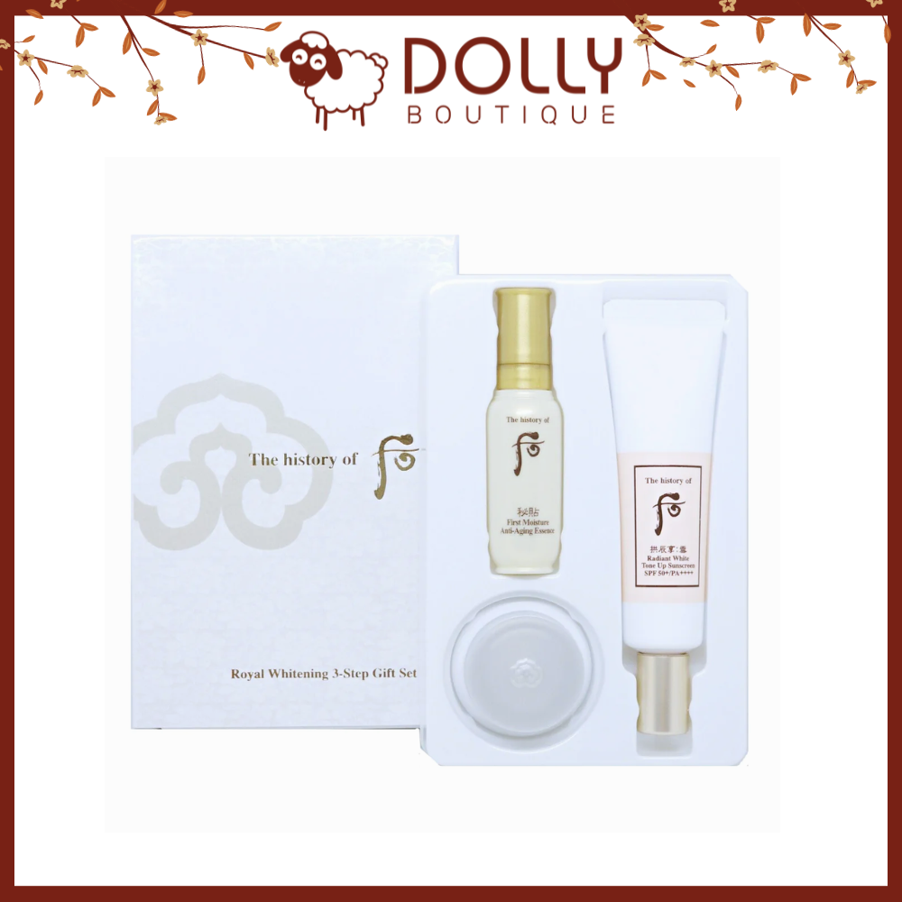 Set Dưỡng Da Ban Ngày The History Of Whoo Royal Whitening 3-Step Gift Set