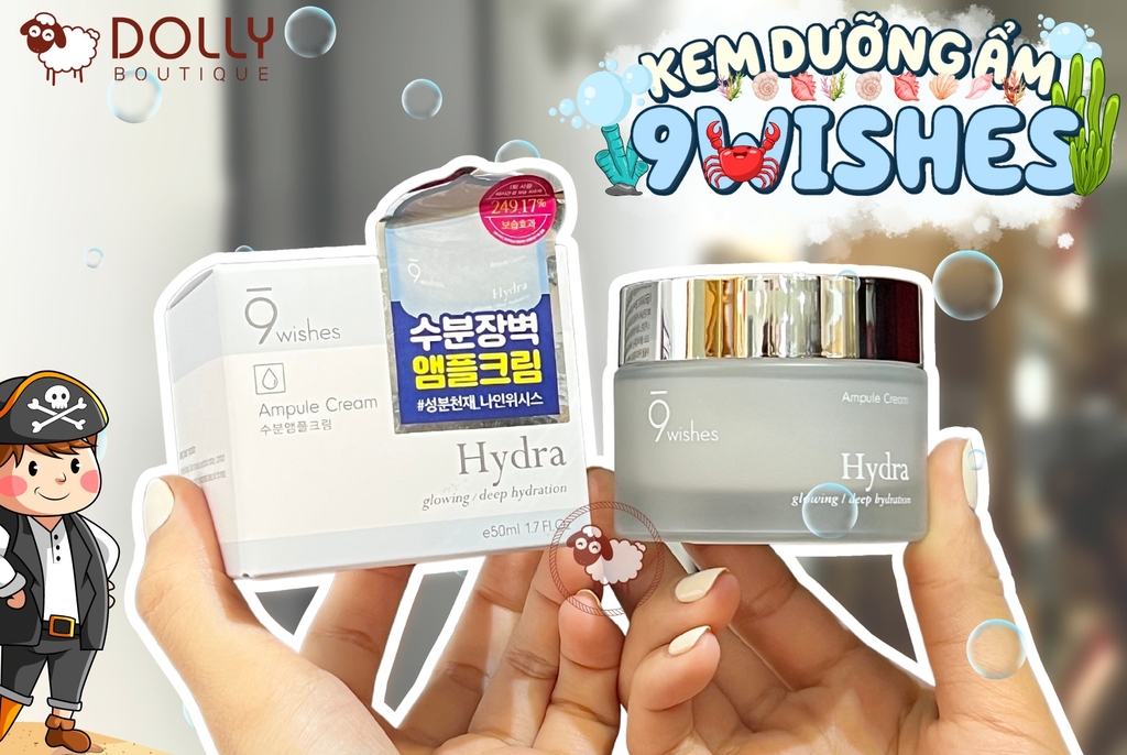 Kem Dưỡng Cấp Nước 9wishes Hydra Skin Ampule Cream - 50ml